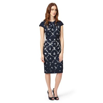 Phase Eight Navy Dionne Print Dress